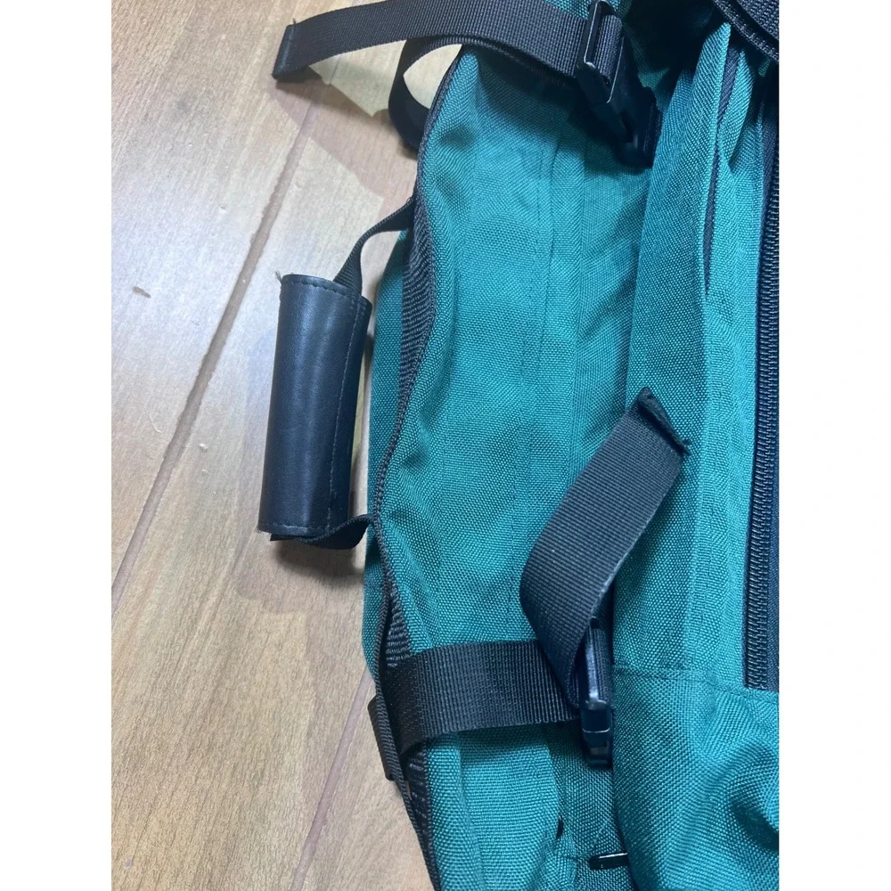 Eddie Bauer Vintage 2-in-1 Detachable Daypack Backpack Forest Green Canvas